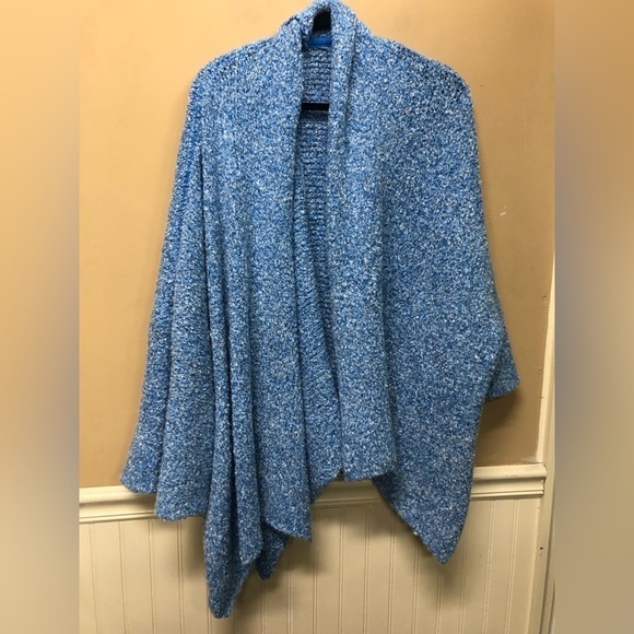 Free People BFF Oversized Open Front Cardigan Blue Size S - Picture 1 of 3